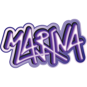 graffiti style sticker IR